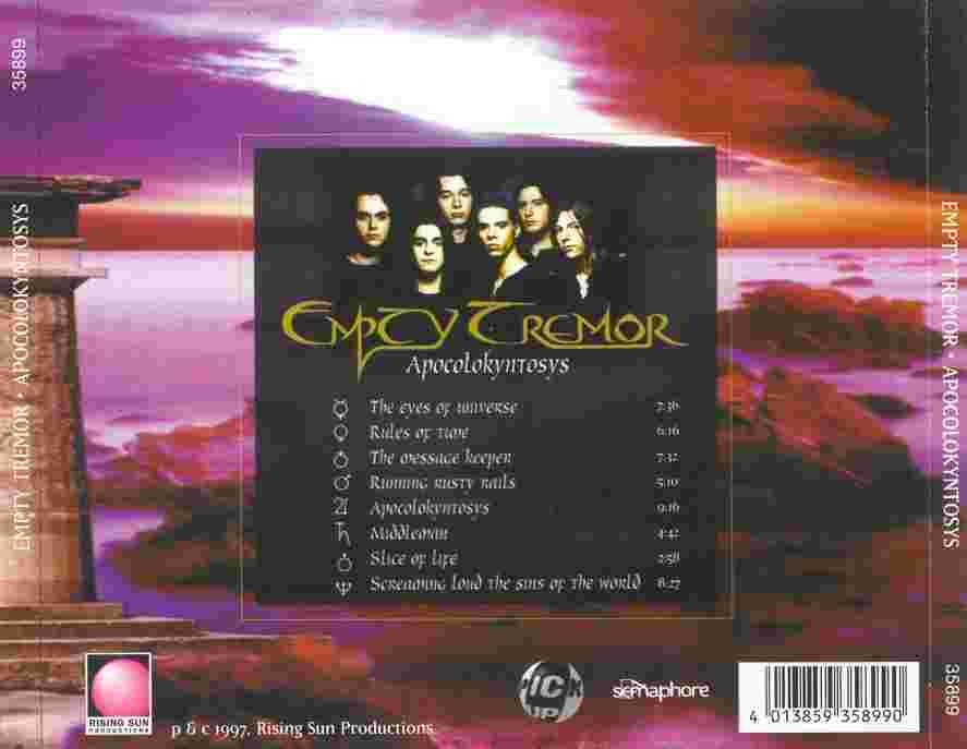 Empty Tremor  Apocolokyntosys (1997) : Back